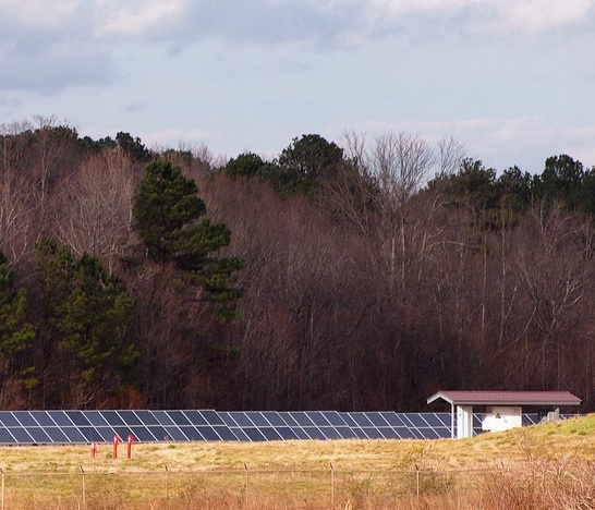 Solar installation at Anheuser-Busch plant in Cartersville, Georgia