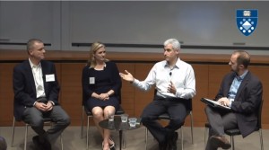 Unilever and NRG Energy representatives speaking at Yale