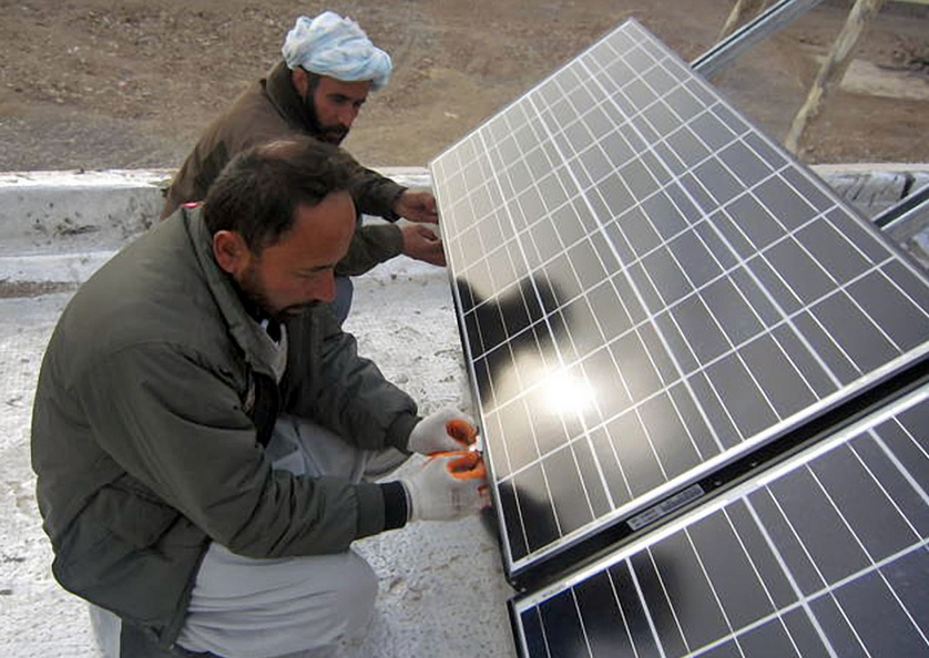 USAID sponsored this solar installation in Afghanistan