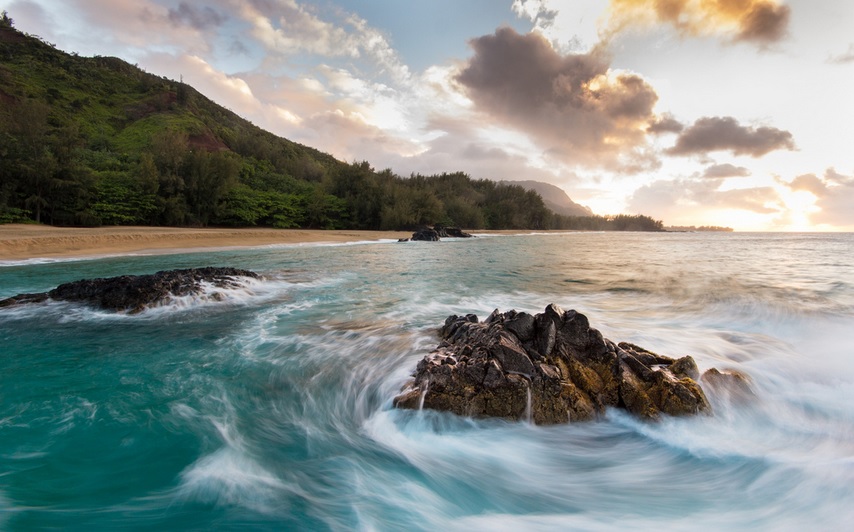 Lumahai Beach in Hawaii