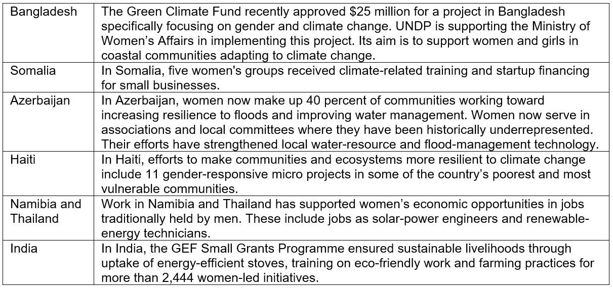 Climate Finance Programs for Women in Seven Countries Thumbnail