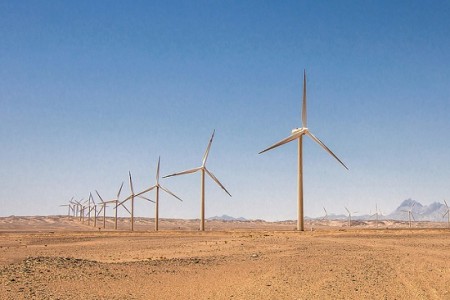 Wind power in desert