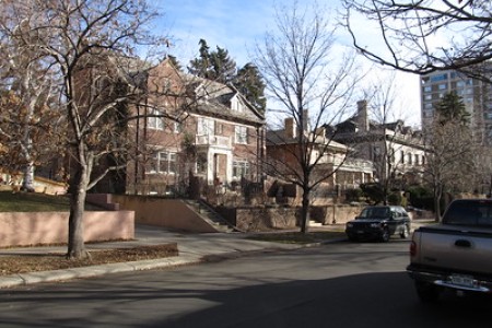 A neighborhood street in Denver