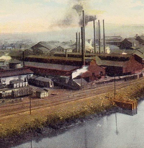 The Republic Iron and Steel Works in Youngstown, more than a century ago