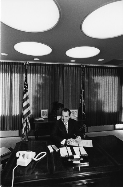 President Richard Nixon signing NEPA