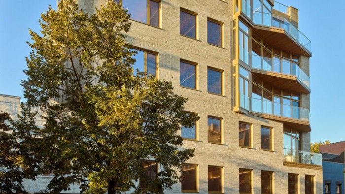 The exterior of "Timber House," courtesy of Mesh Architectures
