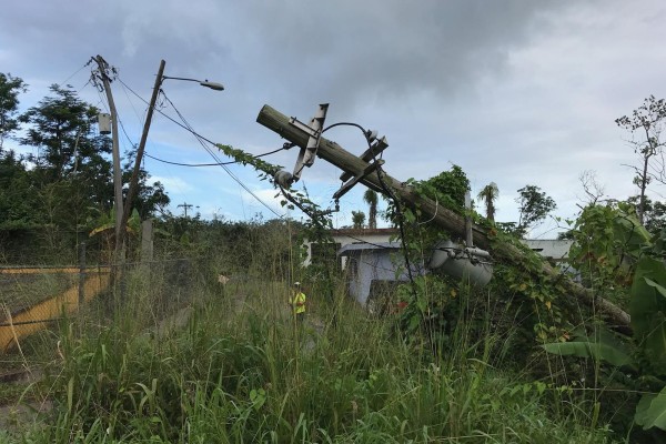 Storm damage in Puerto Rico
