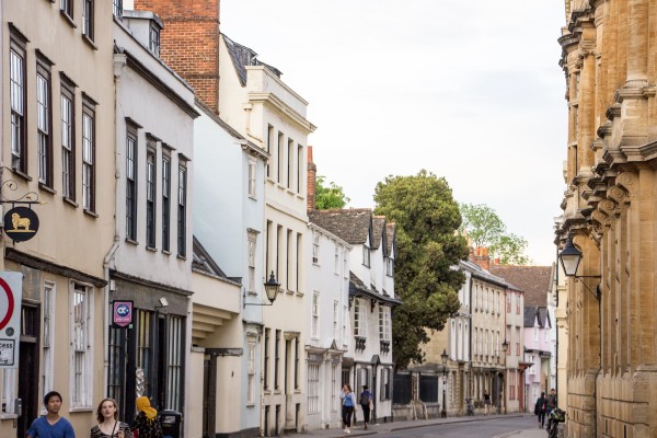 A row of typical United Kingdom houses