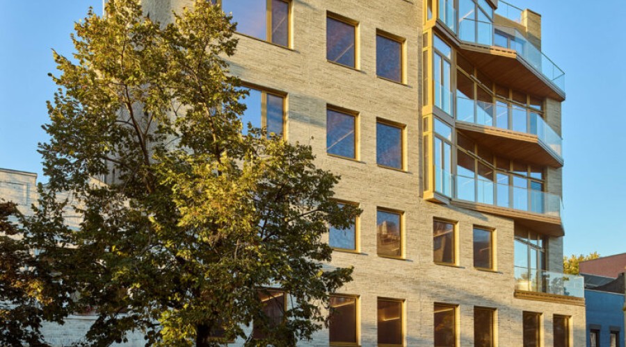 The exterior of "Timber House," courtesy of Mesh Architectures